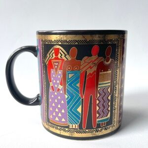 Vintage 1988 Laurel Burch Tribal Spirit Japan Mug Empowering Strong Women